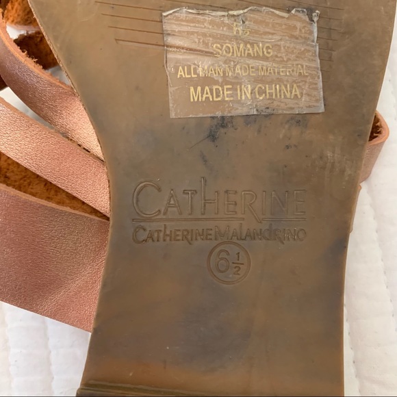 Rose gold sandals in size 6.5 - Picture 3 of 4